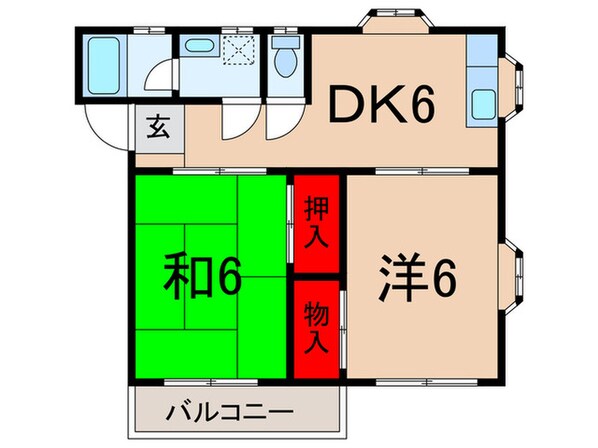 サンハイツの物件間取画像